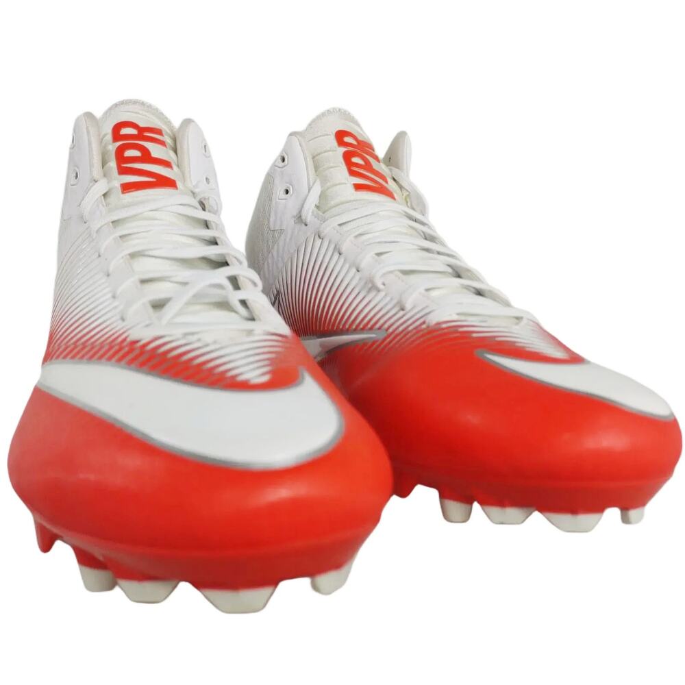 NIKE Vapor Speed 2 PF TD Mid Men's 16 Football Cleats 847089-811 Orange White - Picture 8 of 10